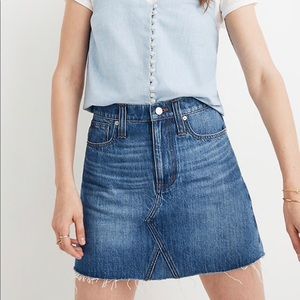 Madewell denim skirt